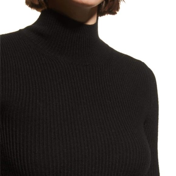 Sold🔴REBECCATAYLOR Turtleneck Peplum Sweater Dress - Picture 6 of 6